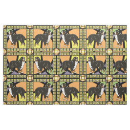 tecido de "vidro manchado" de Bernese Mountain dog