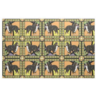 tecido de "vidro manchado" de Bernese Mountain dog