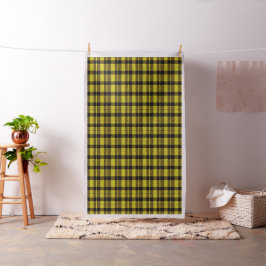 Tecido de Xadrez Amarelo e Preto de Tartan