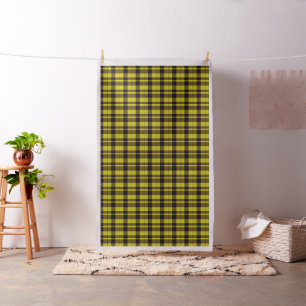 Tecido de Xadrez Amarelo e Preto de Tartan