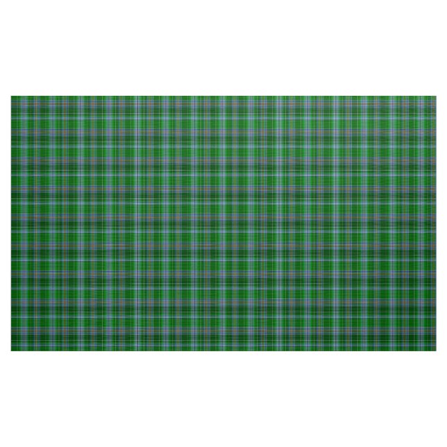 Tecido de Xadrez Azul Stewart Tartan Verde e Preto (Jarda)