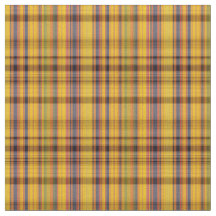 Tecido de Xadrez Dourada amarela com verde azul