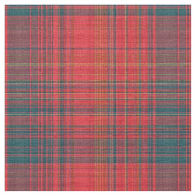 Tecido de Xadrez vermelho e escuro (Detalhe)