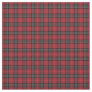 Tecido de xadrez vermelho e verde