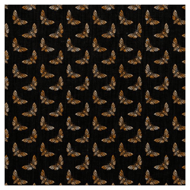 Tecido Death's Head Moth Pattern (Modelo)