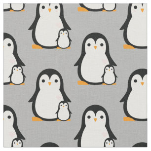 Tecido Decoração de quarto de berçário de pinguim fofo