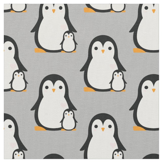 Tecido Decoração de quarto de berçário de pinguim fofo (Detalhe)