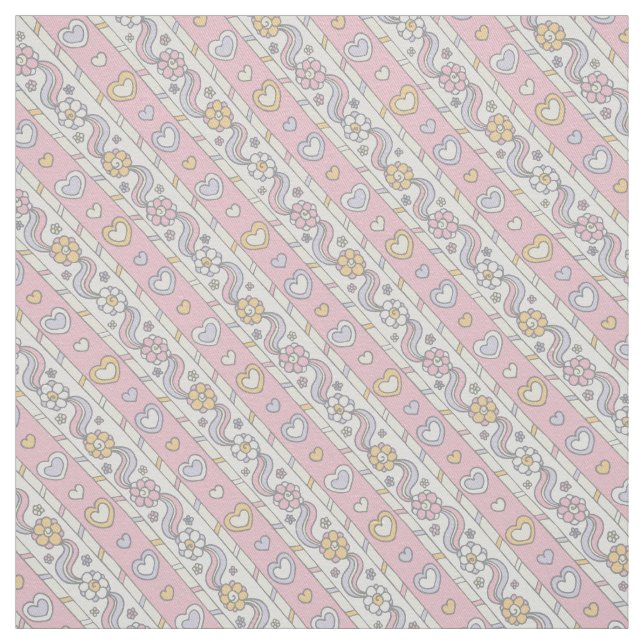 Tecido decorativo de flores cor-de-rosa (Modelo)