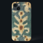 Tecido Decorativo de Ikat por Chariklia Zarris<br><div class="desc">Um padrão de abstrato feito por Chariklia Zarris,  ele apresenta um design conhecido como ikat. Essa forma particular de tecelagem utiliza a resistência à tintura,  o que impede que o corante penetre em todo o tecido. Isso cria padrões interessantes em um tecido que parece incrível em sua parede!</div>