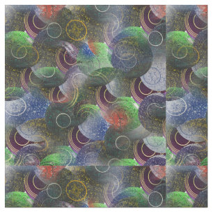 Tecido Decoupage Colorful Lawn Bowls,