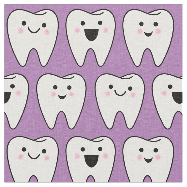 Tecido Dentes Dentinhos Dentista Dentor Dentário (Detalhe)
