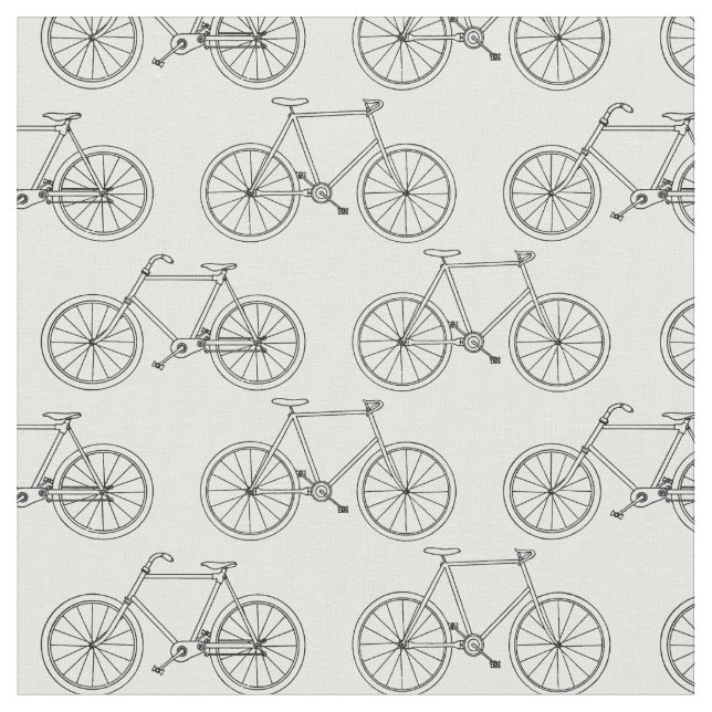 Tecido Descrições de Bicicletas Ilustradas (Detalhe)