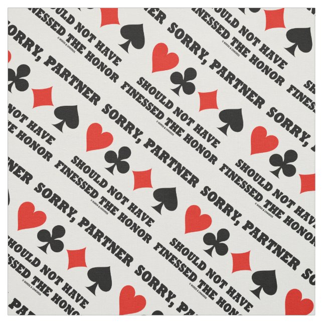 Tecido Desculpe, O Parceiro Não Deveria Ter Concluído A H (Modelo)