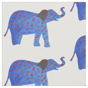 Tecido Desenho de Elefante Indiano