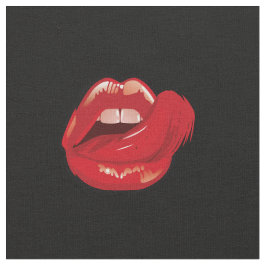 Tecido Desenho de maquilhagem labial. Pomada.Engraçado