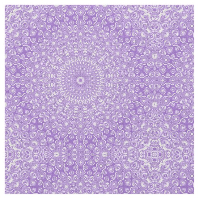 Tecido Desenho de Padrão de Mandala de Ametista (Detalhe)