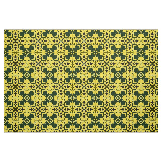 Tecido Desenho Floral Geométrico Vibrante (Fat Quarter)