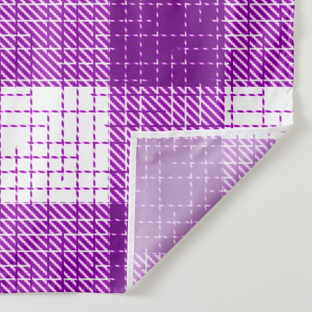 Tecido Desenho Xadrez Bold Roxo e Branco (Criador carregado)