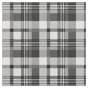 Tecido Desenho Xadrez Madras Cinza Preto Branco