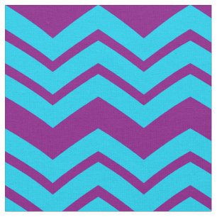 Tecido Desenho Ziguezague Chevron Roxo Azul