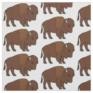 Tecido Desenhos animados do bisonte