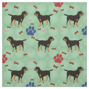 Tecido Desenhos animados Rottweiler