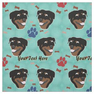 Tecido Desenhos animados Rottweiler