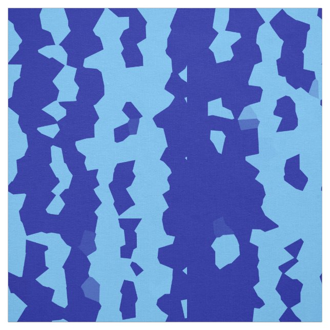 Tecido Design Abstrato Irregular Azul Ciano (Modelo)