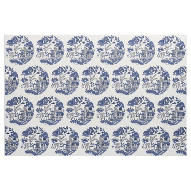 Tecido Design Azul Azul Clássico (Fat Quarter)
