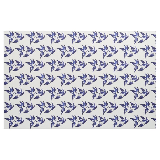 Tecido Design azul clássico dos pássaros do salgueiro (Fat Quarter)