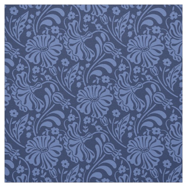 Tecido Design boêmia azul-claro-azul (Modelo)