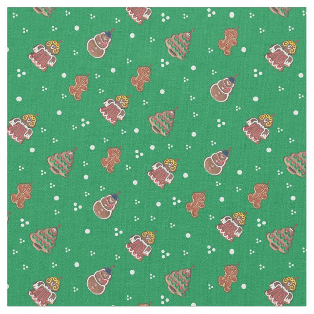 Tecido Design bonito do pão-de-espécie do Natal (Detalhe)