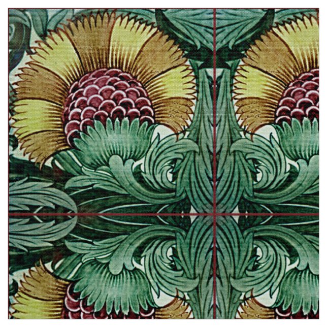 Tecido Design botânico velho do Victorian para matérias (Modelo)