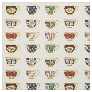 Tecido Design da Vintage Victorian Era Tea Cup