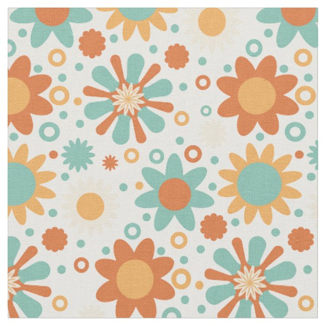 Tecido Design de abstrato com flores (Detalhe)