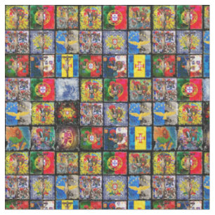 Tecido Design de arte popular portuguesa