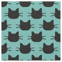 Tecido Design de Gatos Pretos