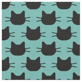 Tecido Design de Gatos Pretos