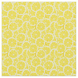 Tecido Design de limões fatiados