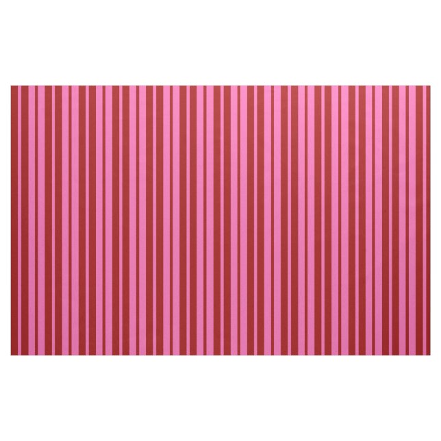 Tecido Design de Listras Rosa Vermelho Grená (Fat Quarter)