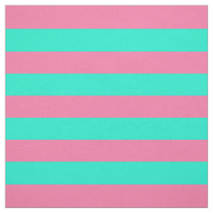 Tecido Design de Listras Verde Menta Rosa