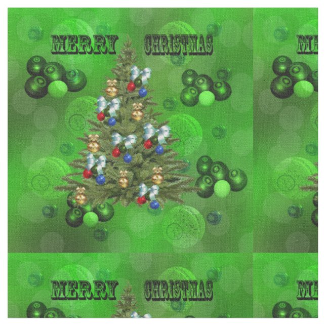 Tecido Design de Natal do Green Lawn Bowls (Detalhe)
