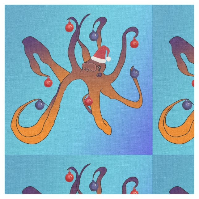 Tecido Design de Octopus Holiday (Detalhe)