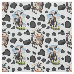 Tecido Design de padrão animal de vaca