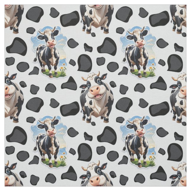 Tecido Design de padrão animal de vaca (Modelo)