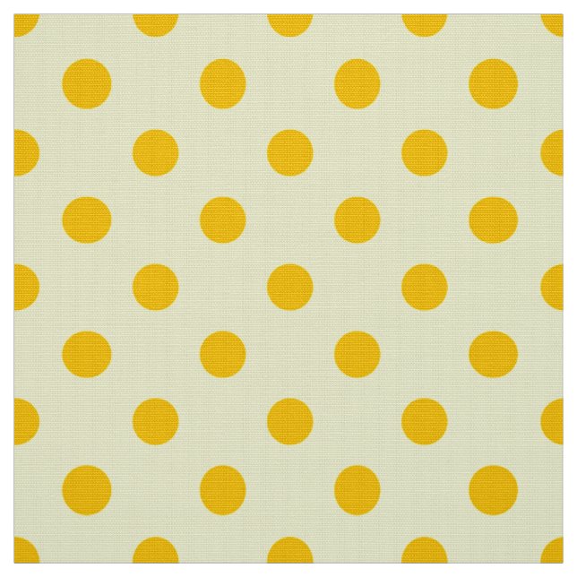 Tecido Design de padrão de bolinhas amarelas em amarelo p (Modelo)