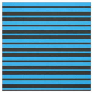 Tecido Design de Padrão de Faixa Preta Azul