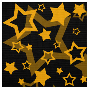 Tecido Design de Padrão de Leitura de Estrelas de ouro
