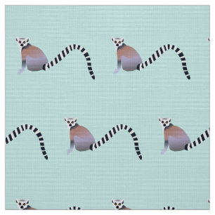 Tecido Design DE PADRÃO DE LEMURS DE ALCANCE