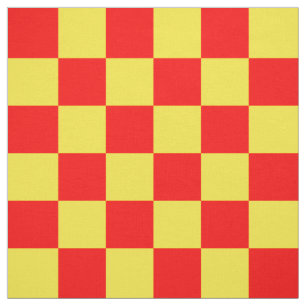 Tecido Design de Padrão Verificado de Verificação Amarelo